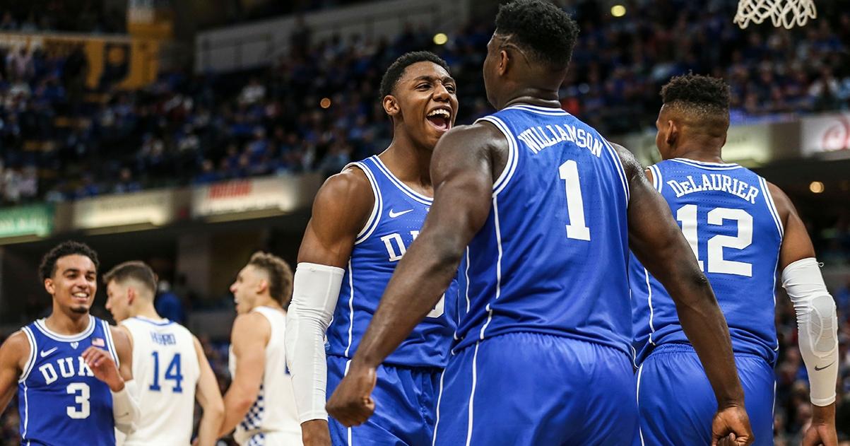 Duke defeated Kentucky 118-84 at the Champions Classic in 2018.