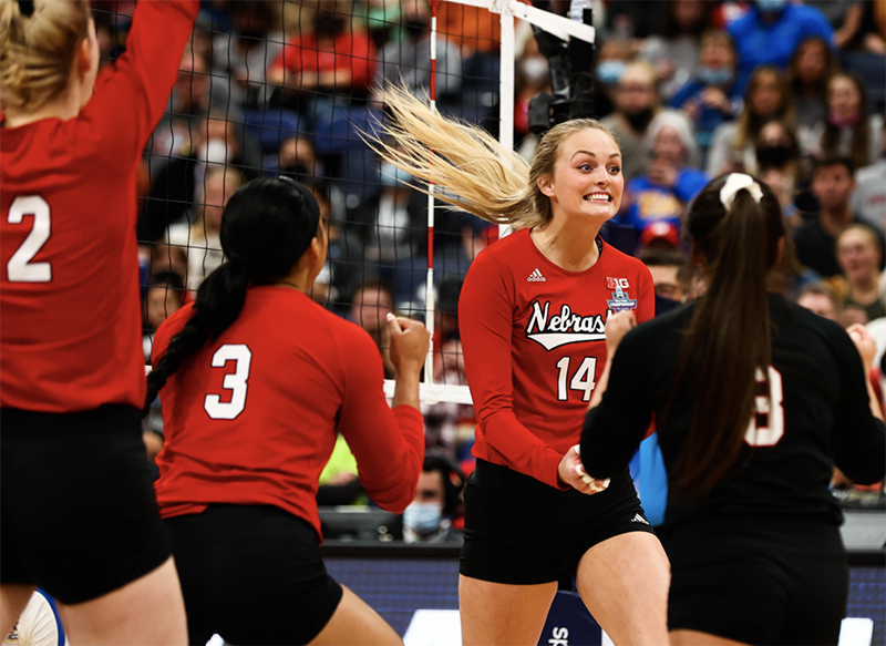 Nebraska women's volleyball will play for the 2021 national championship