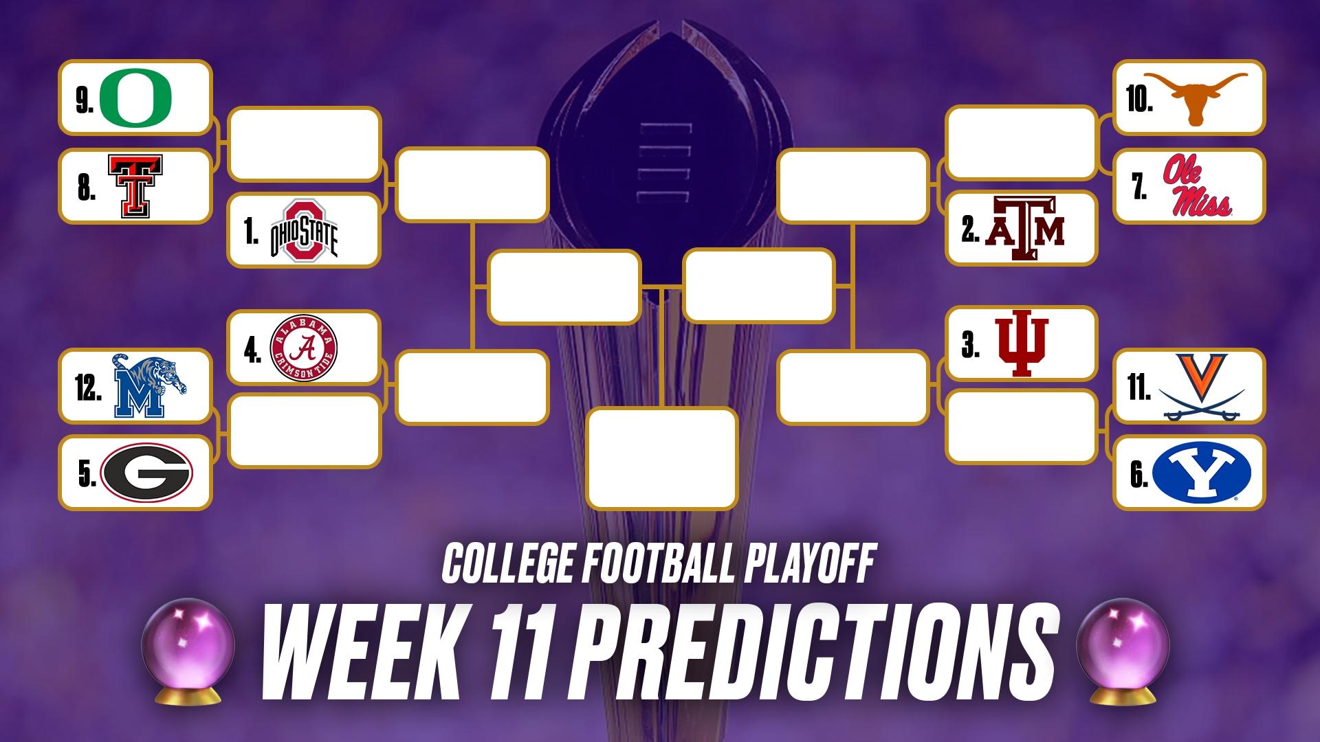 Week 11 College Football Playoff Predictions